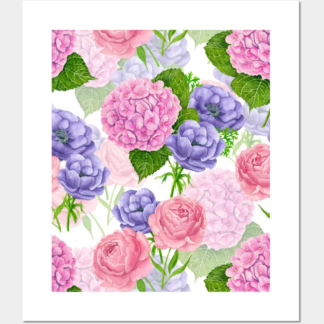 Spring garden watercolor 3 Wall Art by katerinamk